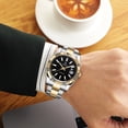 thumbnail image 2 of 【START】Men's Mechanical Watch Date Function Waterproof Watch Luminous Scale Dial Golden Watch, 2 of 11