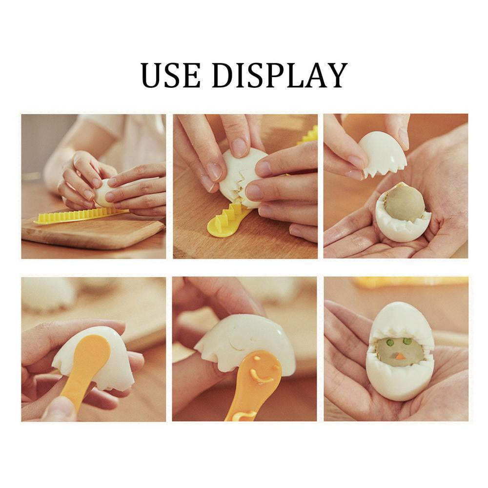 2pcs Kitchen Fancy Egg Cutter Kitchen Creative Everything Two Lace Egg  Cutting Egg Yolk Chick Salad Making Chef Tools Egg Tools