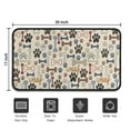 thumbnail image 5 of Paw Prints and Bones Door Rugs,Washable Non Slip Door Mats Indoor,Decorative Door Mats,Entry Mat Indoor for Entrance,Bedroom,Kitchen,Bathroom,30"x17", 5 of 6