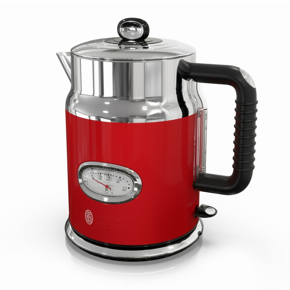 Russell Hobbs Retro Style 1.7L Electric Kettle, Red, KE5550RDR