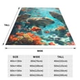 thumbnail image 2 of JUNZAN Underwater Swimming Guinea Pig Print Flannel Fleece Blanket Throw Blanket for Bed,Sofa,Couch,Travel,Camping(60"x50" ), 2 of 5