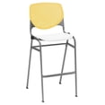 thumbnail image 7 of KFI Studios KOOL Armless Stacking Barstool, White Back, Burgundy Seat, 7 of 7