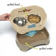 thumbnail image 2 of Neater Pets Neater Feeder Deluxe Mess-Proof Elevated Food & Water Bowls for Small Dogs, Cappuccino, 2 of 8