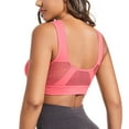 thumbnail image 5 of Daolelai Women's Front Button Sports Bra Underwear Hollow Gathered Beautiful Back Underwear, 5 of 9