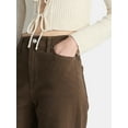 thumbnail image 5 of No Boundaries High Rise Baggy Wide Leg Jeans, 30" Inseam, Women's and Women's Plus Sizes XXS-4X, 5 of 6