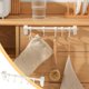 thumbnail image 1 of Gancho de cocina montado en la pared sin barra de colgar taladro | Organizador de aluminio para utensilios ollas sartenes espátulas cucharas | Almacenamiento móvil ajustable que ahorra espacio, 1 of 6
