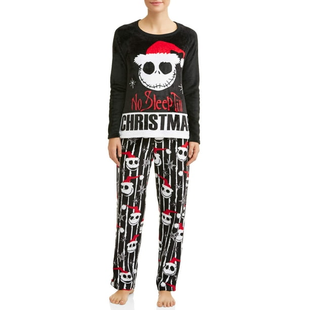 Disney Nightmare Before Christmas Women's and Women's Plus Pajama Set