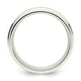 thumbnail image 2 of White Sterling Silver Ring Band Wedding Beveled Standard, 2 of 4