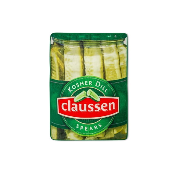 Claussen Kosher Dill Pickles Fleece Throw Blanket | 45 x 60 Inches