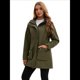 thumbnail image 4 of Chaquetas Softshell Impermeables para Mujer, Abrigos Cálidos con Forro y Capucha, Chaqueta Impermeable Larga. Verde XXXL, 4 of 10