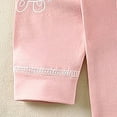 thumbnail image 5 of Girls' Pajamas Long Sleeve Tee and Pants Organic Cotton PJ Set 6-12 Months 12-24 Months 2t 3t 4t 5t 6t 7t 8t 9t Children(Light Pink,3-6 Months), 5 of 6