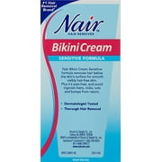 Nair Hair Remover Bikini Cream, Green Tea Sensitive Formula, 1.7 oz, 2 Pack