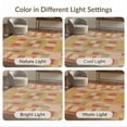 thumbnail image 7 of ODIKA 3'x5' Washable Throw Rug Geometric Mosaic Boho Symmetrical Block Large Abstract Beige Playful Expressive for Entryway, Kitchen, Mudroom, Stain Resistant, Low Profile, Non-Slip, 7 of 7