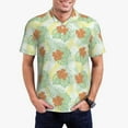 thumbnail image 3 of Rocae Tropical Flowers for Men's Short Sleeve Polo Shirt, Quick Drying Performance Moisture Wicking Sports Men's Golf Shirt XX-Large, 3 of 9