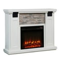 thumbnail image 2 of FESTIVO 48" Freestanding Electric Fireplace with Mantel - White, 2 of 11