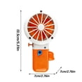 thumbnail image 3 of Portable Handheld Fan Water Gun Blue 1 Pack Prank Toy For Outdoor Summer Activities, 3 of 7