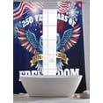 thumbnail image 5 of Independence Day Sheer Curtains 2 Panels Set 250 YEARS OF FREEDOM Bald Eagle Sheer Window Curtains Light Filtering Rod Pocket Voile Drapes for Bedroom Living Room 52"X84", 5 of 9