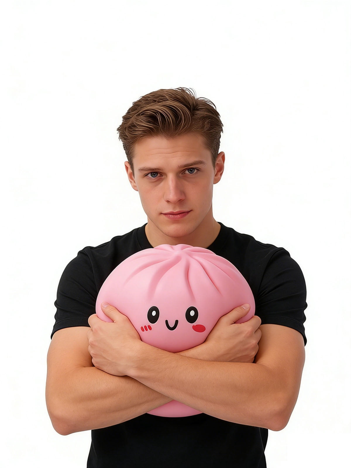 Giant Dumpling Squishy 10 Inch Jumbo Dumpling Stress Ball Soft Squeeze Decompression Dough Anxiety Relief Fidget Toy