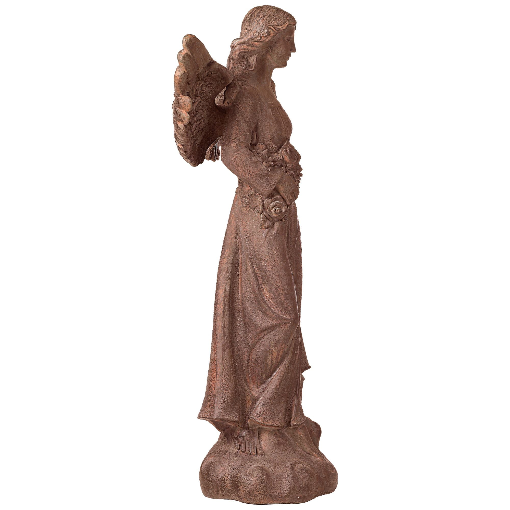 Kensington Hill Large English Tudor Angel Garden Statue Sculpture Catholic Religious Holy Decor Outdoor Garden Porch 41 1/2" High