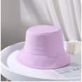 thumbnail image 4 of CoCopeaunts Bucket Hat for Kids Spring Summer Solid Color Fisherman Hat Girl Packable Outdoor Sun Protection Cotton Basin Hat, 4 of 8