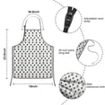 thumbnail image 3 of White Bigfoot and Pine Tree Pattern Kids Aprons for Girls and Boys,Adjustable Neck Strap Toddler Aprons for Kids Cooking Baking, 3 of 6