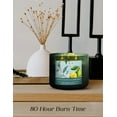 thumbnail image 4 of Fresh Eucalyptus Bergamot Aromatherapy Candle 3 Wick Large Soy Scented Candles Fresh 15.8 Oz, 4 of 8
