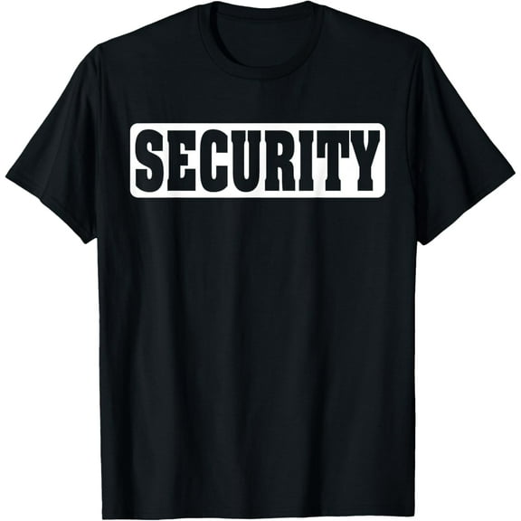Security Shirt Kids Security Guard Costume Security Officer T-ShirtMen and women, Black T-shirt, size: Extra large S-4XL