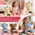 thumbnail image 4 of Happybirthday 40Cm Plush Elephant Stuffed Animal, Cuddly Sitting Birthday Elephant Plush Toy With Party Hat & Cake, Comfort Companion For 14+ Teenagers & S, One Size 1Pc, 4 of 5