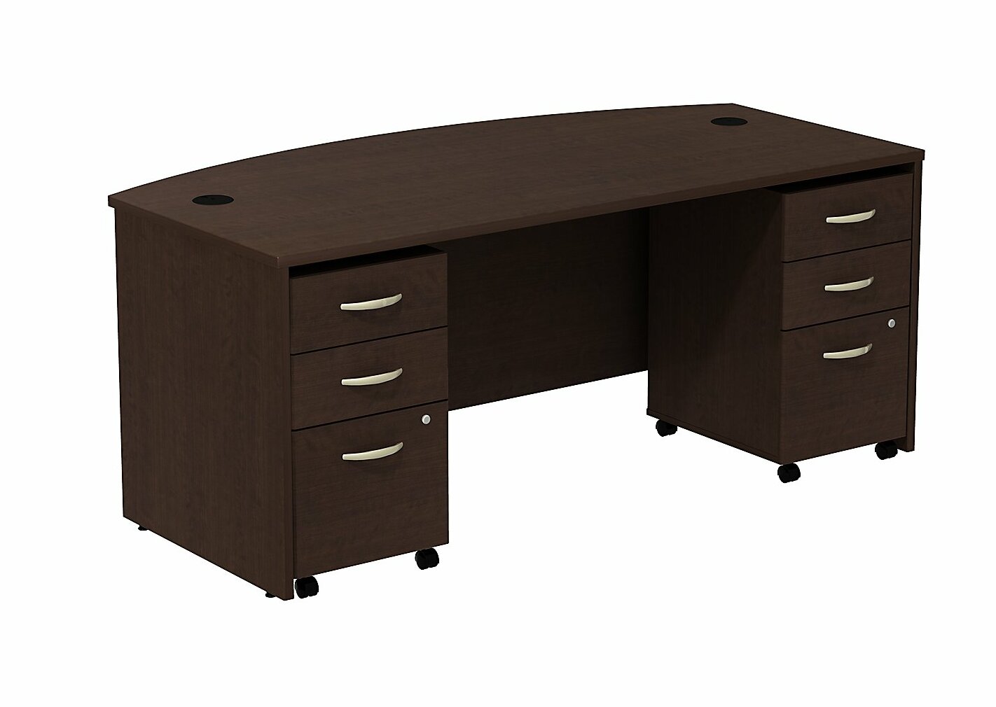 Series C Bow Executive Desk, Product Warranty 10 Years, Integrated