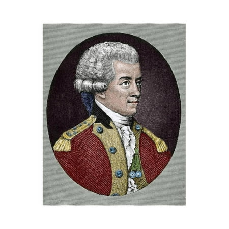 John Paul Jones (1747-1792). Scottish Sailor and the United States Naval Fighter in the American Re Print Wall Art By