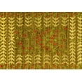 thumbnail image 1 of Ahgly Company Indoor Rectangle Abstract Yellow Modern Area Rugs, 2' x 5', 1 of 4