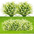 thumbnail image 3 of 24 Bundles Artificial Flowers for Outdoors, Fake Calla Lily Flowers UV Resistant Faux Greenery Plants Outdoor for Spring Summer Garden Porch Window Box Wedding Decor White, 3 of 6