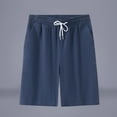 thumbnail image 1 of pstuiky Pantalones cortos para hombre, Pantalones cortos transpirables de color liso para hombre, informales, para vacaciones, con bolsillos Pantalones cortos cargo, 1 of 4