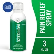 Biofreeze Pain Relief Spray, for Back Knee Muscle Joint and Arthritis Pain, 3 fl oz Menthol