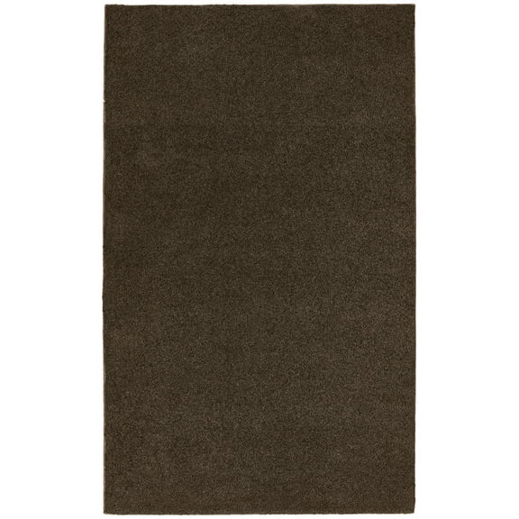Garland Rug Room Size Washable Nylon Chocolate Bathroom Carpet, 5' x 8'