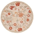 thumbnail image 6 of SAFAVIEH Chelsea Milton Floral Wool Area Rug, Ivory/Green, 6' x 9', 6 of 10