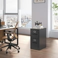 thumbnail image 2 of 2 Drawer Vertical File Cabinet Home Office Metal Filing Cabinet, D17.7 Locking File Cabinets with Keys, Anti-Tilt Design, Steel Drawer Cabinet for A4/Legal/Letter,Need Assemble (Black), 2 of 13