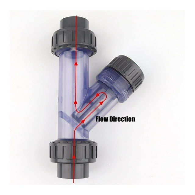 Transparent UPVC Y-Type Filter Aquarium Fish Tank PVC Pipe Connector Irrigation Filters Garden Water Pipe Connectors 1pc ,Easy to Use