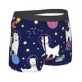 thumbnail image 3 of Kll Lama In Space Men'S Cotton Boxer Briefs Underwear-Xx-Large, 3 of 9