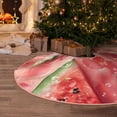 thumbnail image 5 of Lukts Refreshing Watermelon Slices Print Color Life Christmas Tree Skirt, Winter Holiday Tree Mat Decoration ,Can be Used as A Shawl-36", 5 of 6