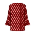 thumbnail image 6 of Kezqiaxn Blouses for Women Dressy Casual 3/4 Sleeve Loose Button Down Shirts V-Neck Summer Tops Fashion Clothing, 6 of 7