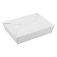 thumbnail image 5 of Bio Tek 49 oz Rectangle White Paper #2 Bio Box Take Out Container - 8 1/2" x 6 1/4" x 2" - 200 count box, 5 of 11