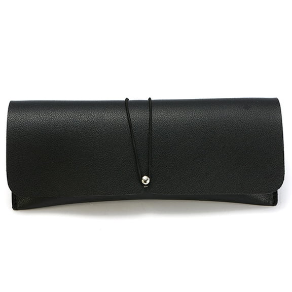 GIJNRIUIUA Under $5 PU Leather Glasses Case Soft Sunglasses Pouch with Drawstring Closure Slim Lightweight Glasses Storage Bag Travel Protective Eyewear Holder for Men Women Daily Outdoor Use
