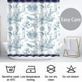 thumbnail image 6 of Rustic Nautical Shower Curtain,Lighthouse Sailing Beach Bathroom Shower Curtains,Navy Blue Coastal Bath Curtains Sets with 12 Hooks 72x72in,Waterproof Fabric, 6 of 6