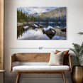 thumbnail image 3 of Elephant Stock Bear Lake Holiday Wall Art - Horizontal Canvas Wall Art - Living Room Wall Decor - Nature Canvas - Brown And Blue Decor By Darren White Photography - 48" x 32", 3 of 8
