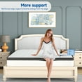 Queen Size Mattress, 12 inch Hybrid Memory Foam Mattress in a Box, Skin
