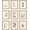Natural Oak, variant on 12x12 Picture Frame Set of 9, Photo Gallery Wall Frame Set, Display Pictures 8x8 with Mat or 12 x 12 Without Mat, Square Frame Picture Frames Collage Wall Decor, Distressed White