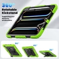 thumbnail image 6 of JINRAN Case for iPad Pro 11 inch (M4) 5th Generation 2024, Heavy Duty Shockproof Protective Case with Screen Protector, 360° Rotating Stand, Hand/Shoulder Strap, 6 of 9