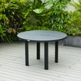thumbnail image 2 of LeisureMod 5-Piece Dining Set 48" Round Dining Table and 4 Patio Arm Chairs in Aluminum with Slatted Design and Removable Cushions Seats 4 Person for Home, Patio, Chelsea Collection in Orange, 2 of 26