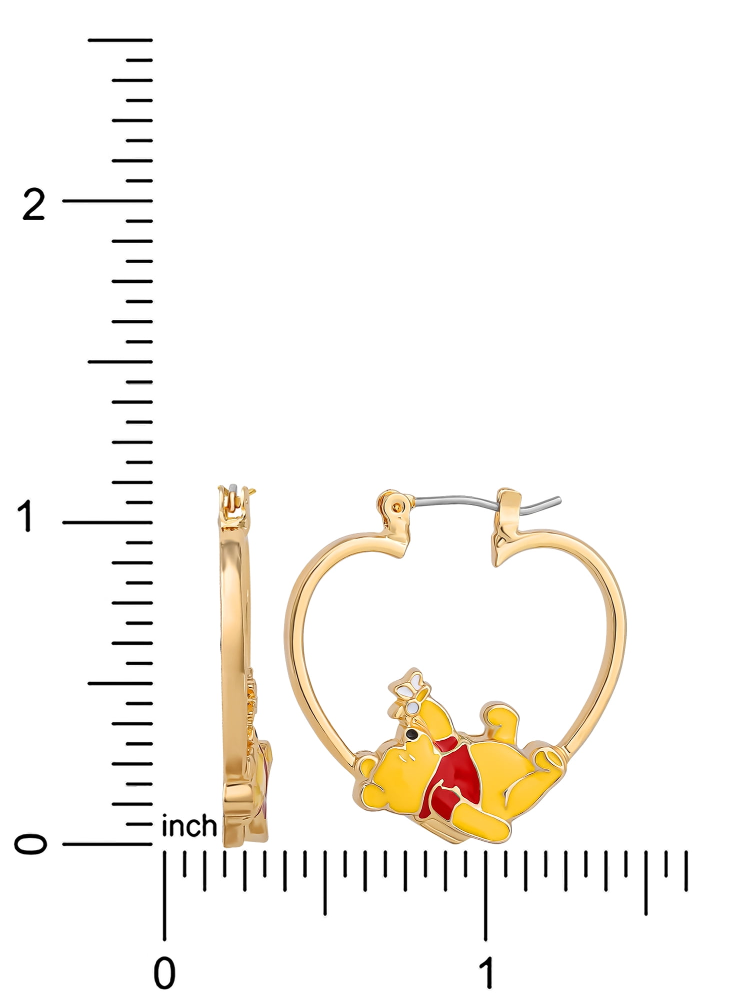 Disney Winnie the Pooh Hoop Earrings with Classic Style
